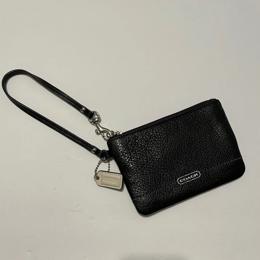 Black Coach Wristlet - Picture 1 of 7